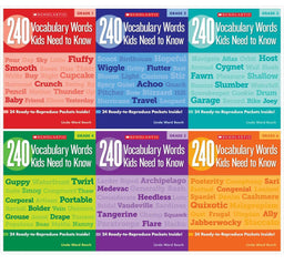 240 Vocabulary Words Kids Need to Know 6 Books