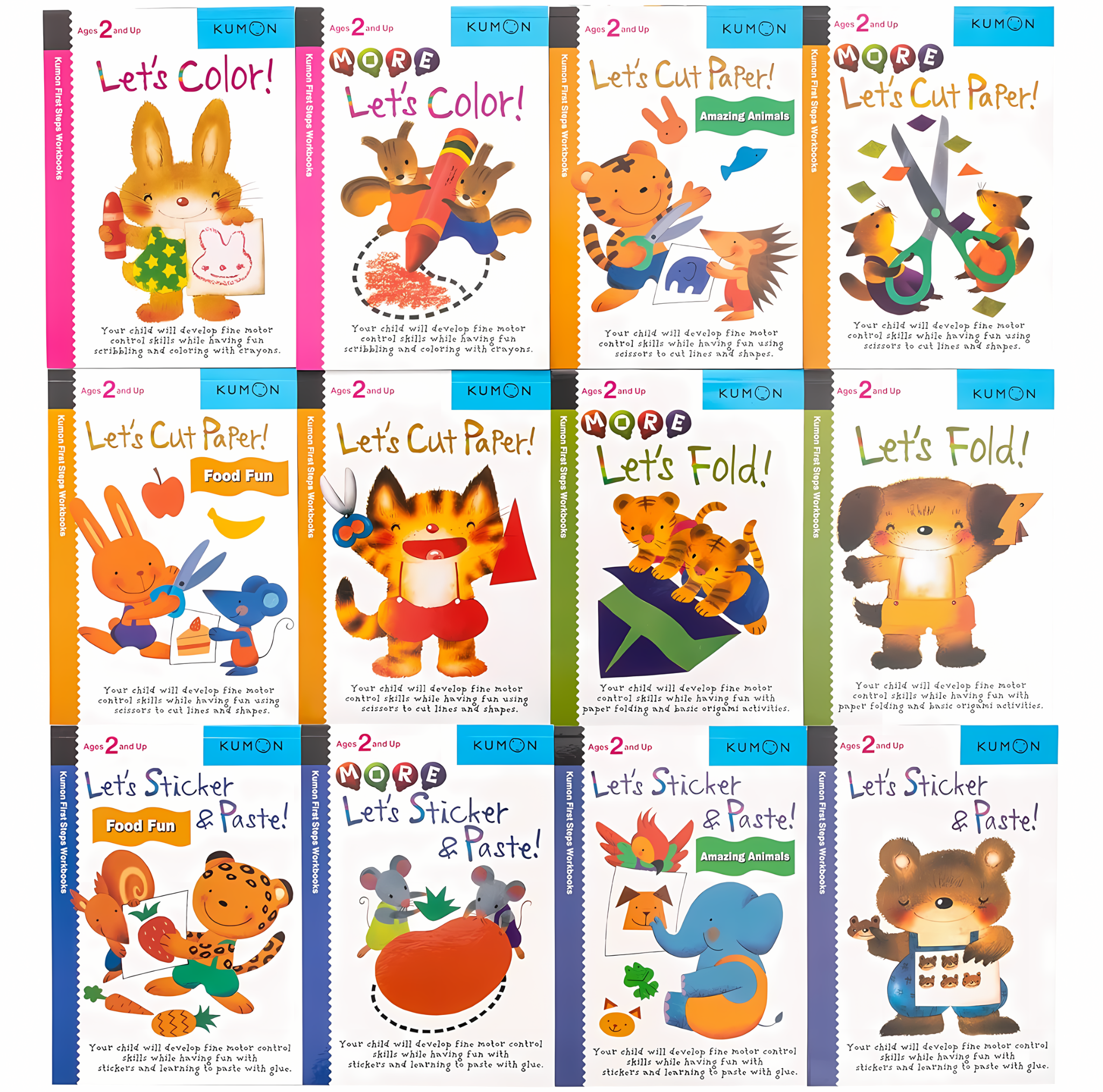 Kumon Cutting First Steps Workbooks 12 Books
