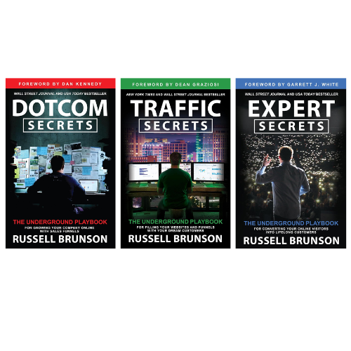 Dotcom Secrets + Traffic Secrets + Expert secrets Combo